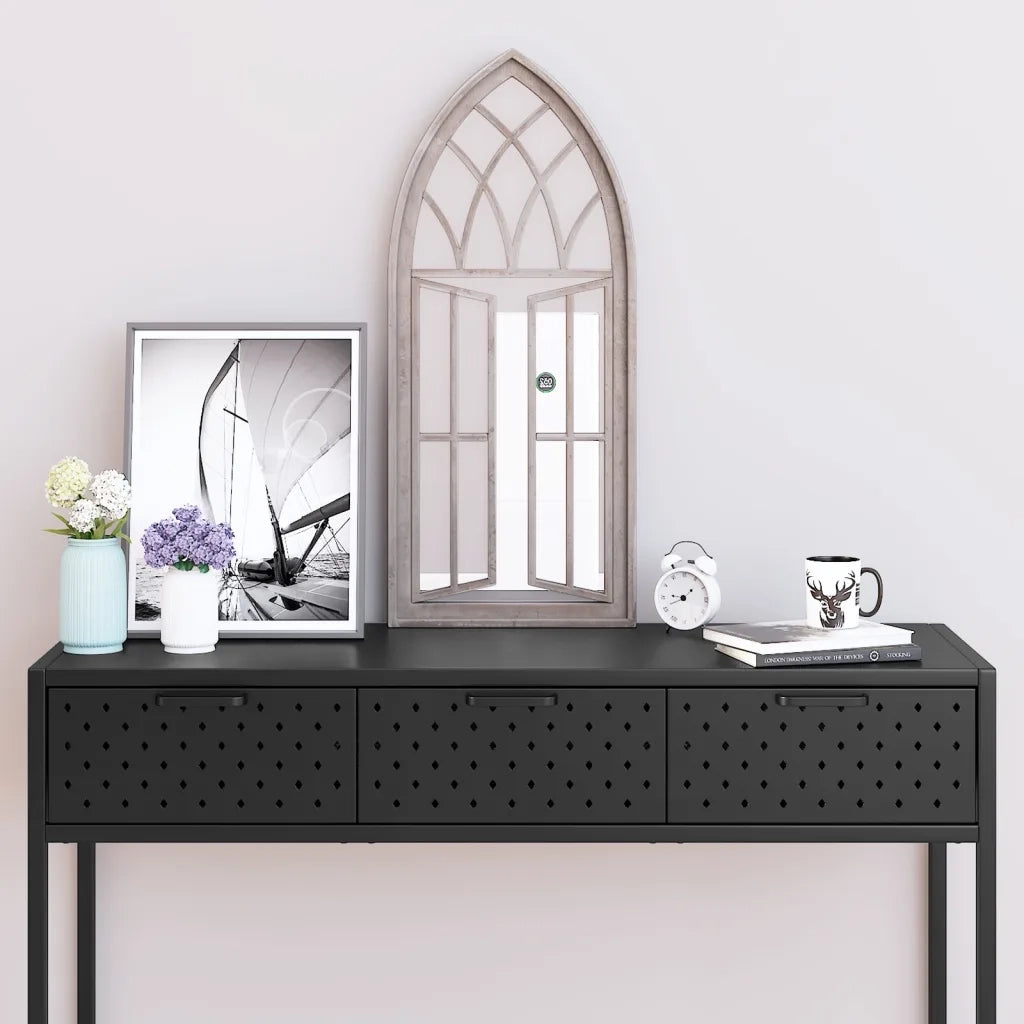 Specchio Sabbia-Specchio Decorativo 70x30 cm in Ferro per Uso Interno