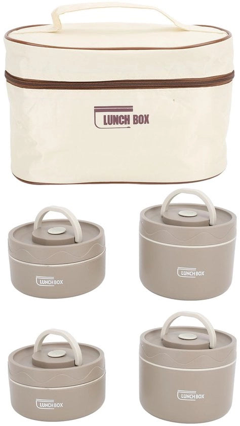 Lunchtrommel isolata in acciaio inossidabile 304 con coperchio, contenitore per cibo, impermeabile, termico, per alimenti caldi e freddi per 8 ore, (diepo)