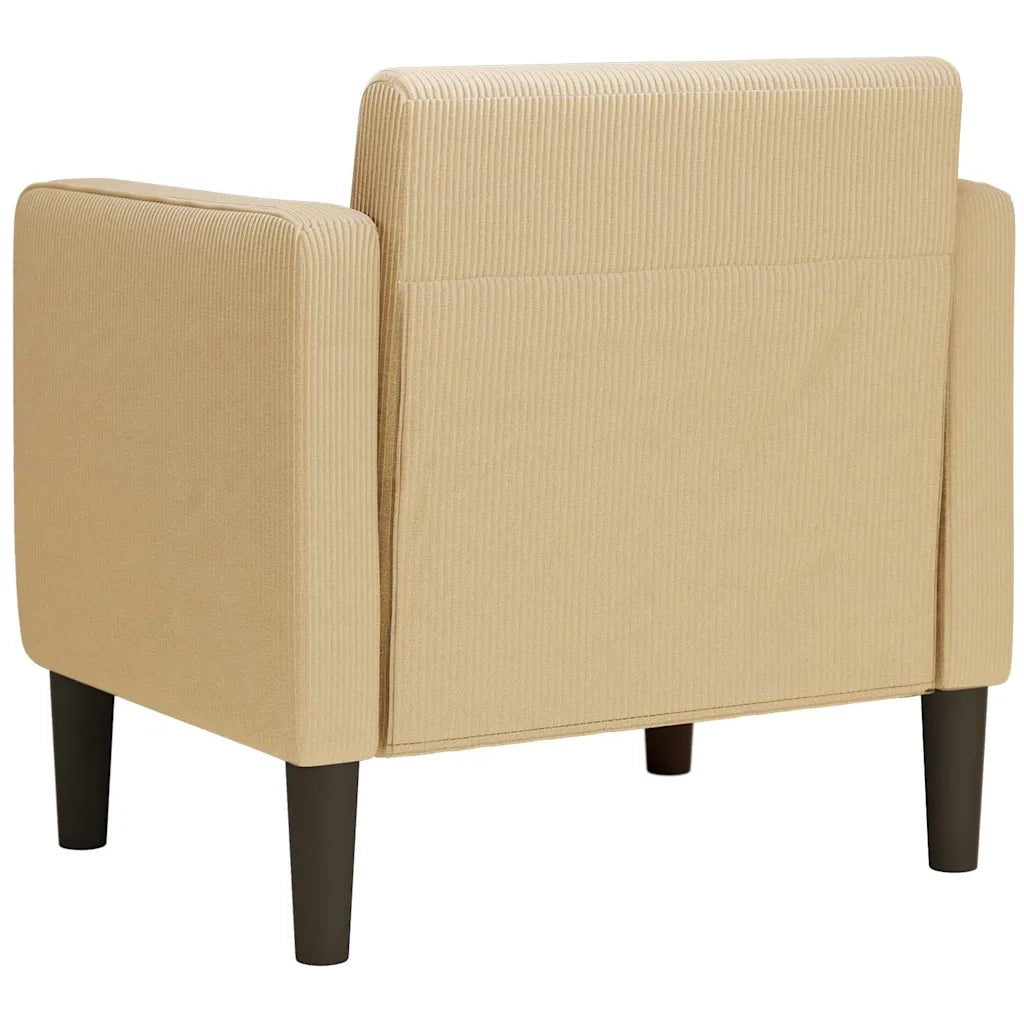 Divano Sedia con Braccioli-Poltrona-Sofa Relax Verde Grigio 54 cm Tessuto