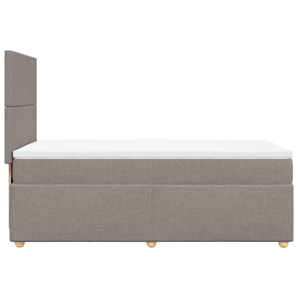 Giroletto a Molle con Materasso Tortora 80x200 cm inTessuto