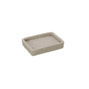 Porta sapone bagno in poliresina beige effetto pietra Linea Sabbia Feridras