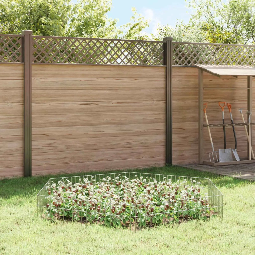 Pannello di Recinzione da Giardino 12 pcs Acciaio zincato 42042937