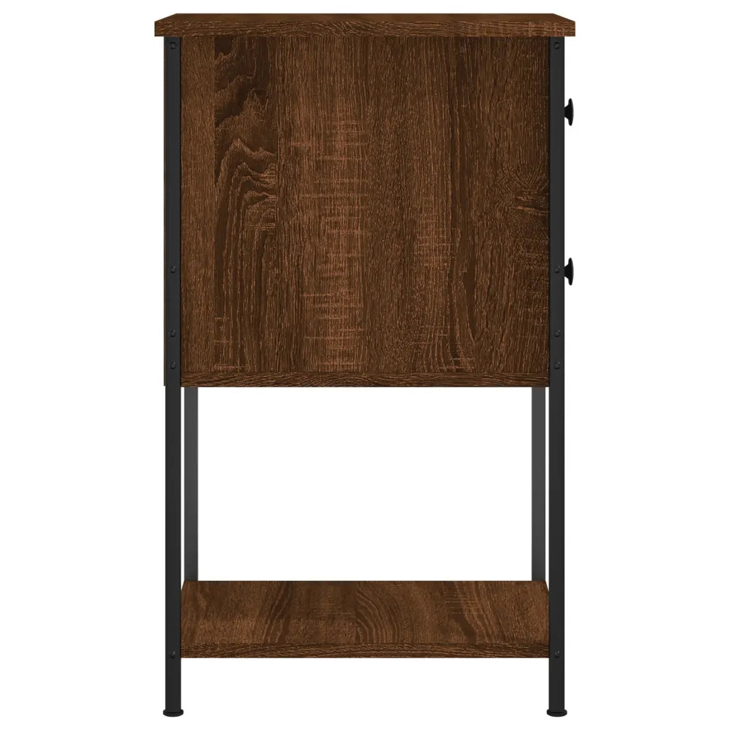 Comodini 2 pz Rovere Marrone 32x42x70 cm in Legno Multistrato 826102