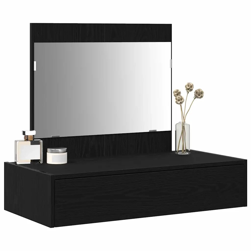 Toeletta | Tavolo da Trucco Nero 83 x 40 x 70 cm Legno multistrato