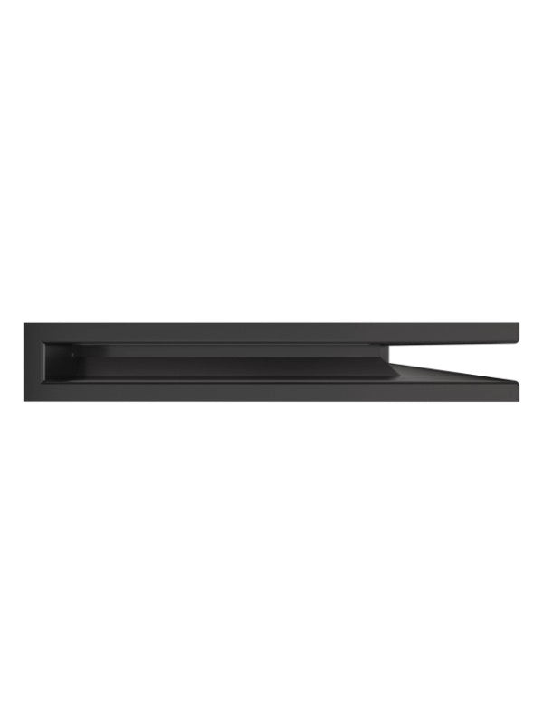 Griglia di ventilazione Angolare per camino 60x600x400 - Loft Angle destra grafite