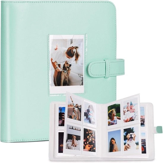 Album fotografico verde per pellicola da 3 pollici - 272+1 contenitori, compatibile con le fotocamere instantanea Fujifilm Instax Mini 12 11 9 8 25 70 90 40 99 SE 7+ Mini LiPlay Link2 EVO, Polaroid e Kodak.