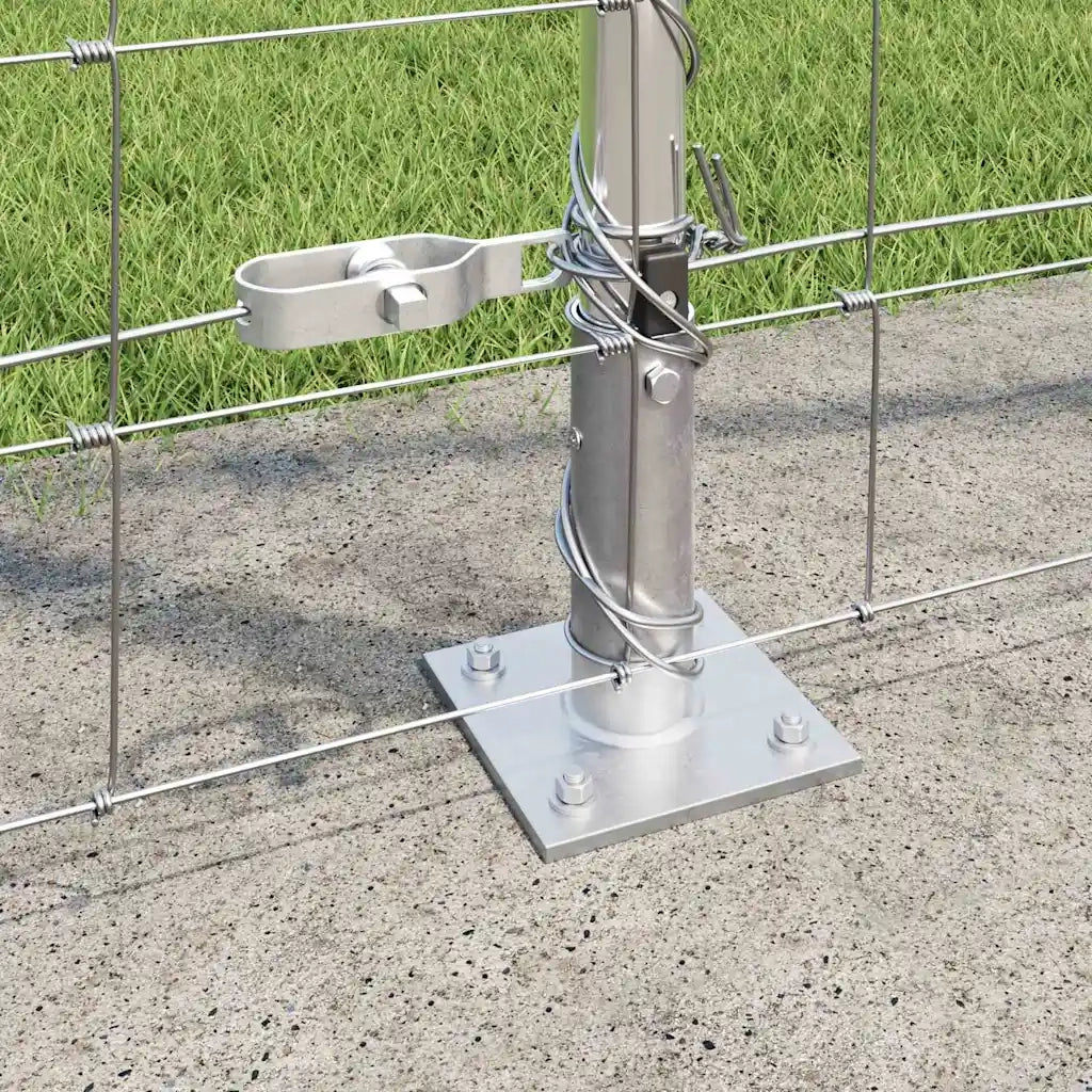 Palo della recinzione Zincato 25 x 1,4 m Acciaio