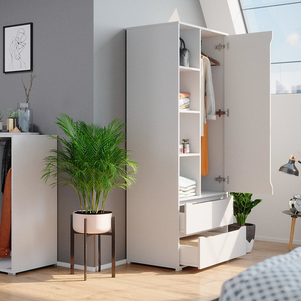 Vicco Armadio multifunzione Bianco 80 x 189.9 cm