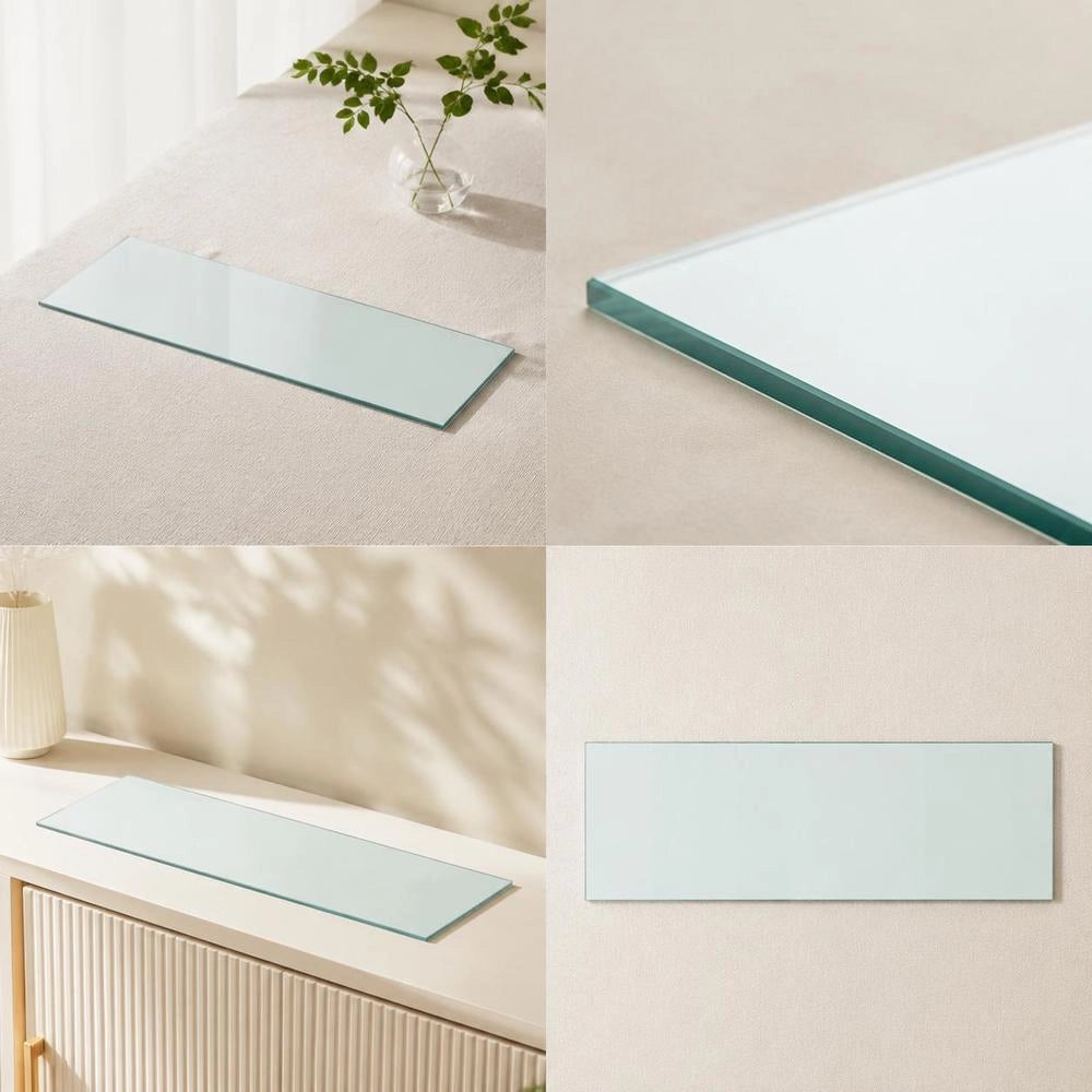 Shelf Glass Transparent 80x30 Cm