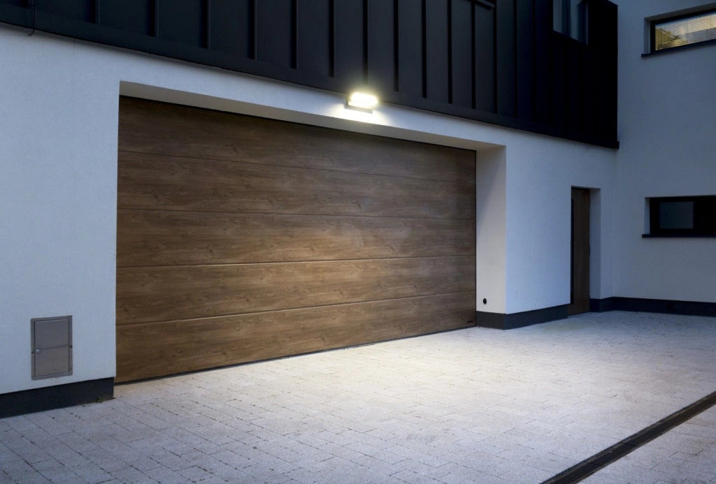 Applique esterna SU-MA Ren LED 27W sensore IP65 grigio