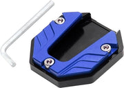 Piastaplanca laterale per motocicletta in alluminio CNC, piastaplanca allungabile per motocicletta, accessorio motociclistico standard resistente (blu).