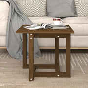 Tavolino da Salotto-Tavolino da soggiorno-Tavolo Ambra 50x50x45 cm in Legno Massello di Pino