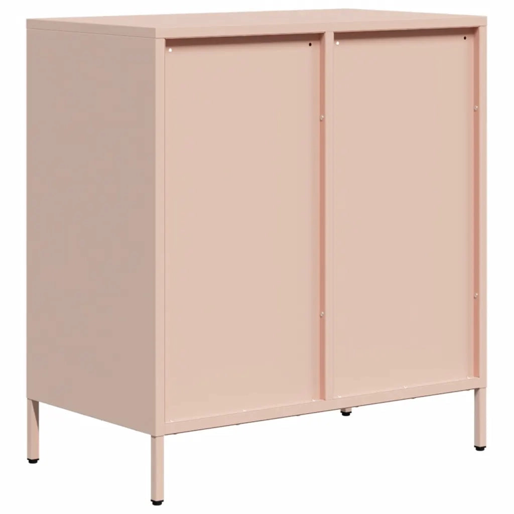 Credenza Rosa 68x39x73,5 cm in Acciaio Laminato a Freddo 851257