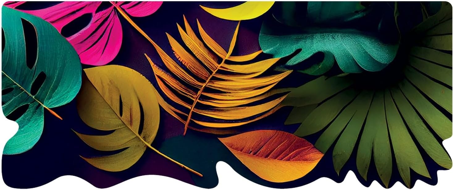 Le Forme Fucsia Tappeto Cucina 50x120 cm Sagomato Moderno Antiscivolo Stampa Digitale 3D