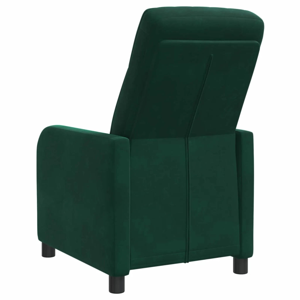 Divano Sedia-Poltrona reclinabile Verde Scuro Velluto (V)