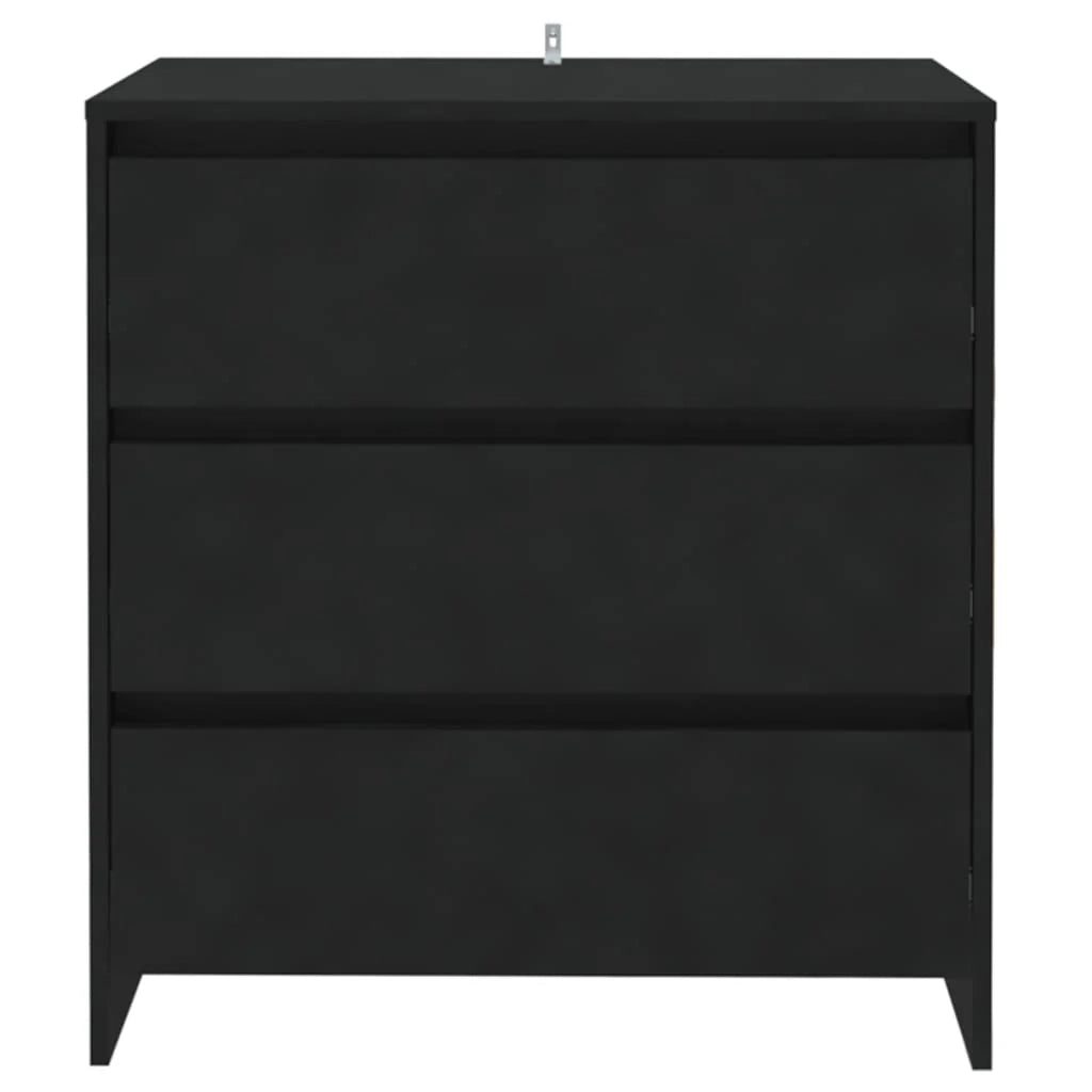 Buffet credenza cassettiera armadio mobile contenitore organizer per cucina soggiorno salotto 70 x 41 x 75 cm legno ingegnerizzato nero 02_0036114