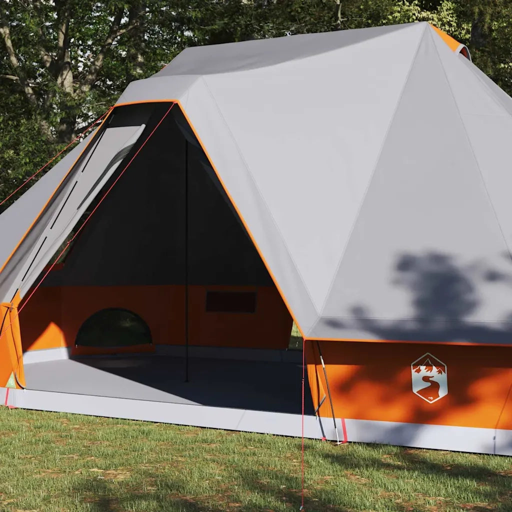 Tenda Tipi-Tenda da campeggio Grigio e arancione 680 x 430 x 270 cm taffet¨¤