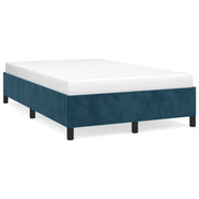 Letto matrimoniale | Letto per adulti | Giroletto senza Materasso Blu Scuro 120x190 cm Velluto