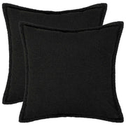 Federa 2 pcs HOUTEN Nero 35 x 35 cm Bouclé 916469