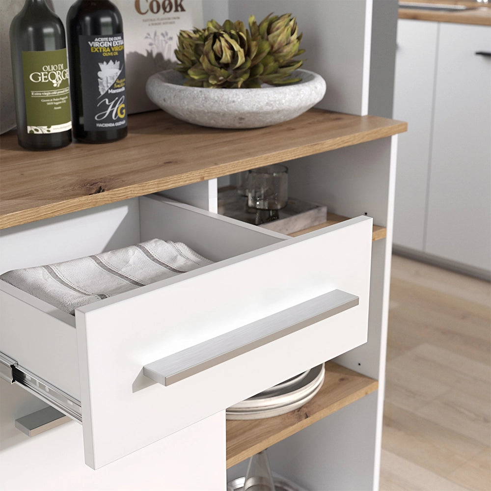 Vicco Buffet da cucina Bianco/Artigiano 120.2 x 40.5 cm
