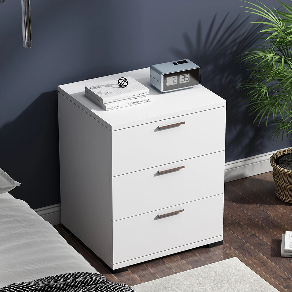Comodino camera da letto Marseille Bianco 46.2 x 60 cm Vicco