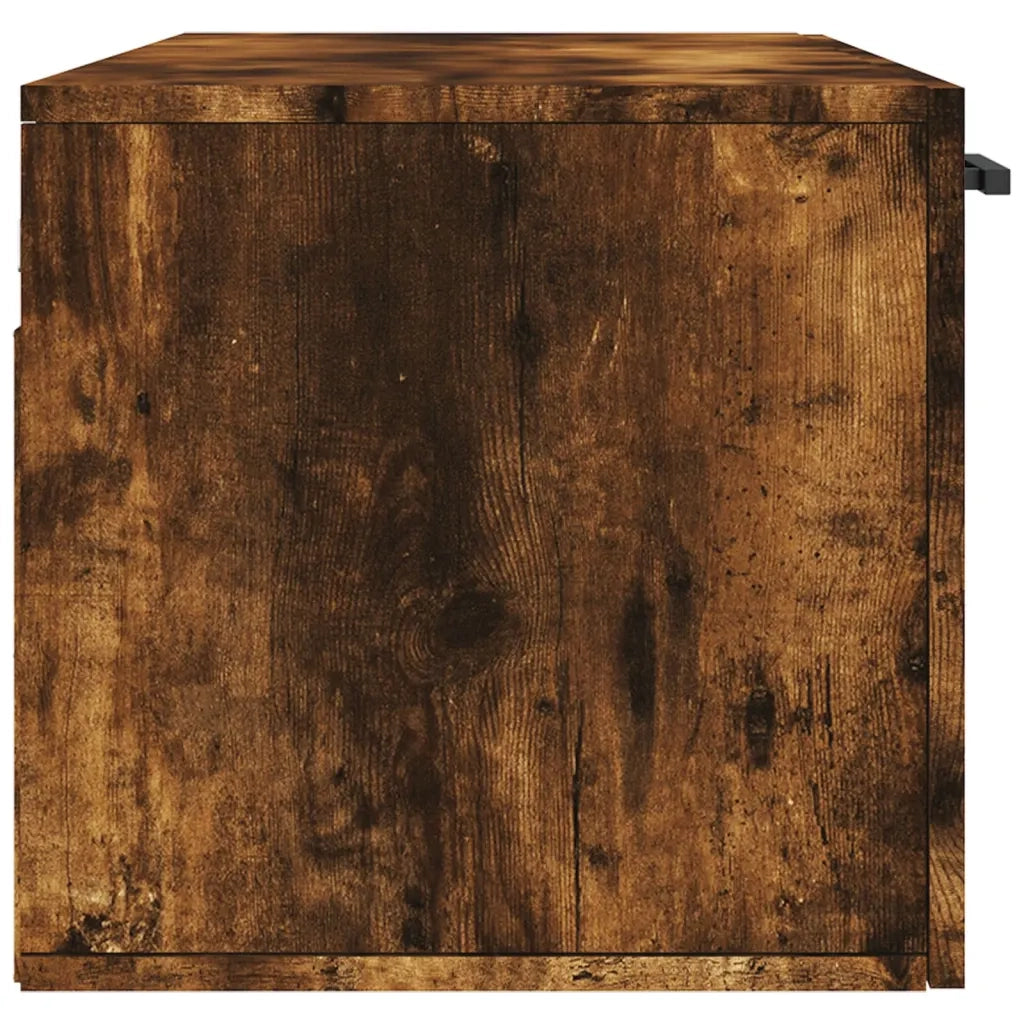 Armadietto a Muro | Mobile a Parete Rovere Fumo 100x36,5x35 cm in Legno Multistrato