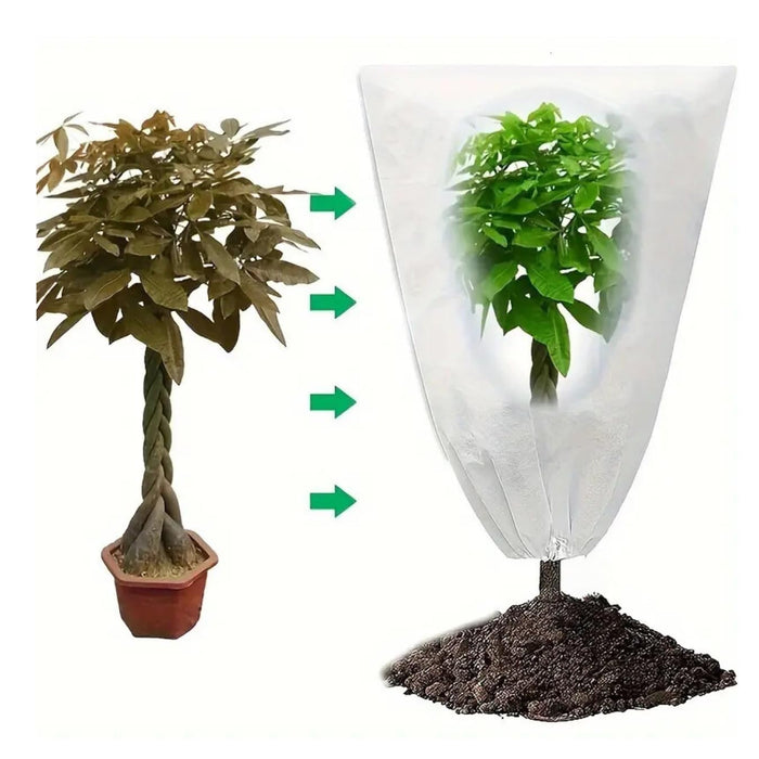 Cappuccio Protezione Piante Inverno 3 Pezzi da 1,5x1,8 m, Telo Antigelo per Piante in Tessuto non Tessuto, Copertura Piante Inverno 17g/m2