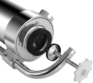 3 kg Insaccatrice per Salsicce, Macchina per la Produzione di Salsicce, Insaccatrice Manuale in Acciaio Inossidabile, Salsicce Siringa con 4 Tubi di Riempimento