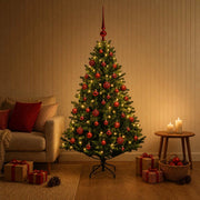 Albero di Natale Artificiale con Palline 150 cm 150 LED 3465874