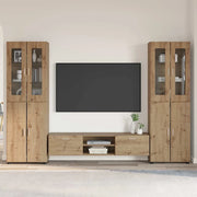 Set mobile TV FLORIN 3 pcs Rovere artigianale Legno multistrato