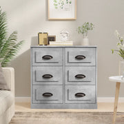 Credenza-Buffet-Armadio da cucina Grigio Cemento 70x35,5x67,5 cm in Legno Multistrato 305768
