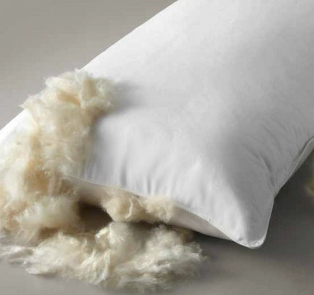 Cuscino in Kapok 100% Naturale | Alto 15 cm, Fodera in Cotone