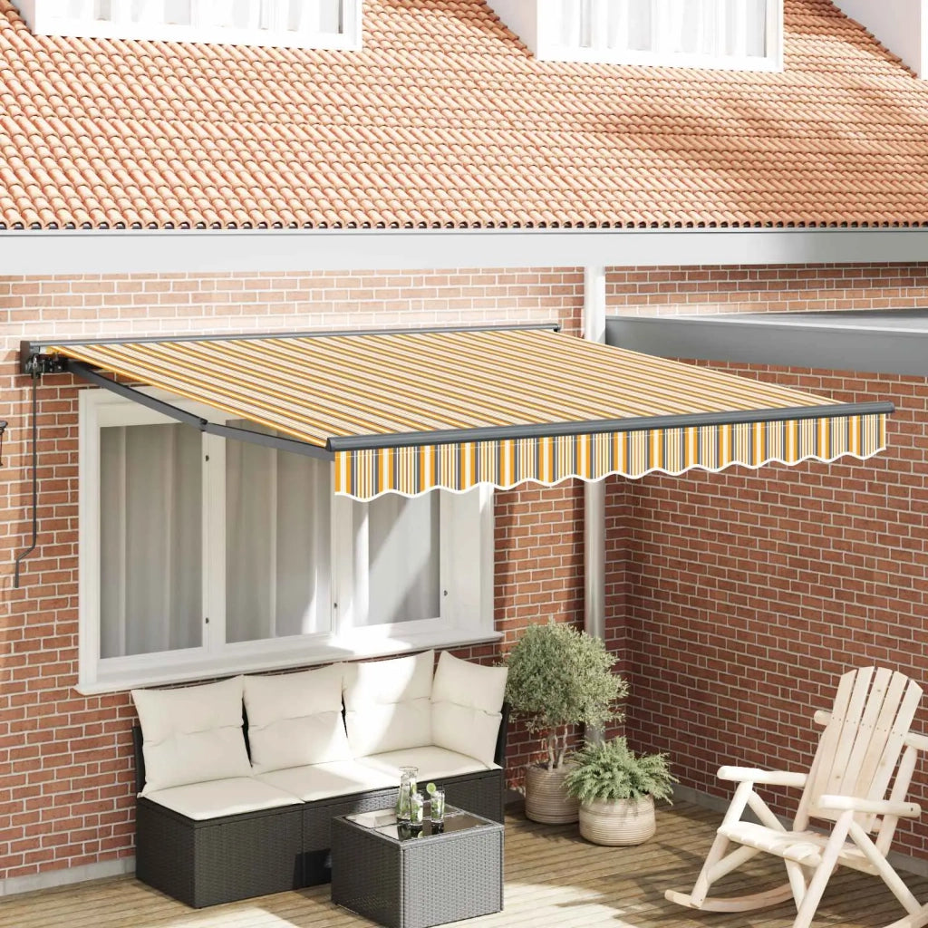 Struttura della tenda-Telaio per tenda da sole Giallo e Grigio 300 x 250 cm 164837