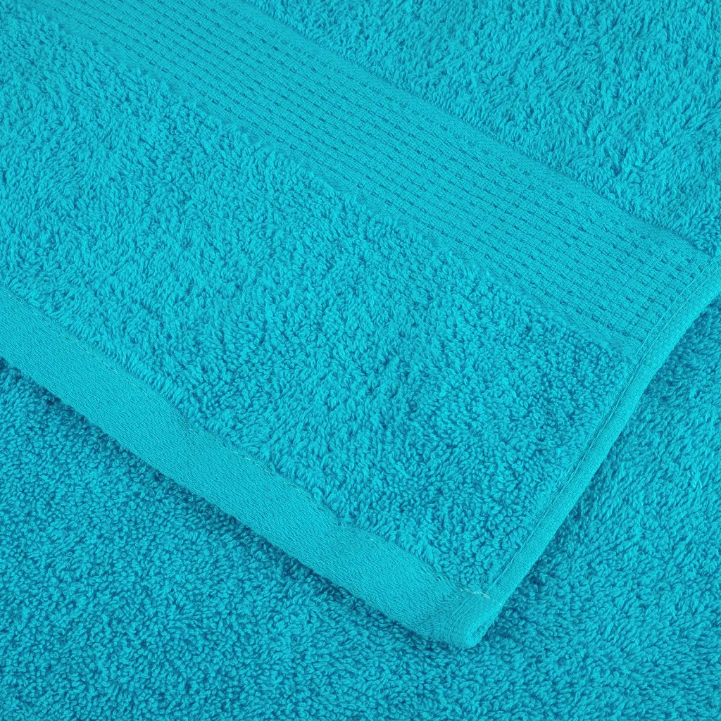 Asciugamani Premium SOLUND 4 pz Turchesi 50x100cm 600 g/m² 137450