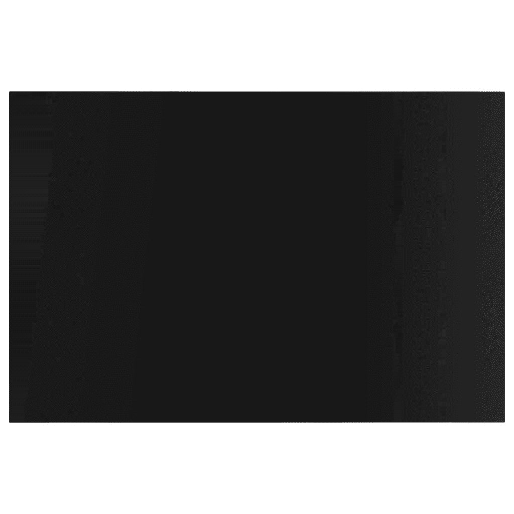 Ripiani per Libreria 8 pz Nero Lucido 60x40x1,5 cm Truciolato