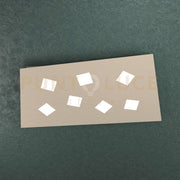 NOTE APPLIQUE PLAFONIERA 7 LUCI ATTACCO GX53 SABBIA