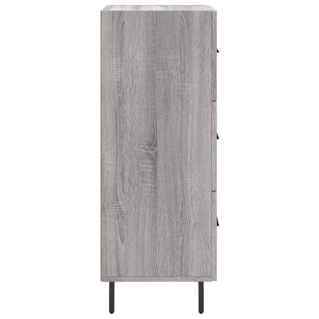 Buffet credenza cassettiera armadio mobile contenitore organizer cucina soggiorno Sonoma 34,5 x 34 x 90 cm legno ingegnerizzato grigio 02_0036304