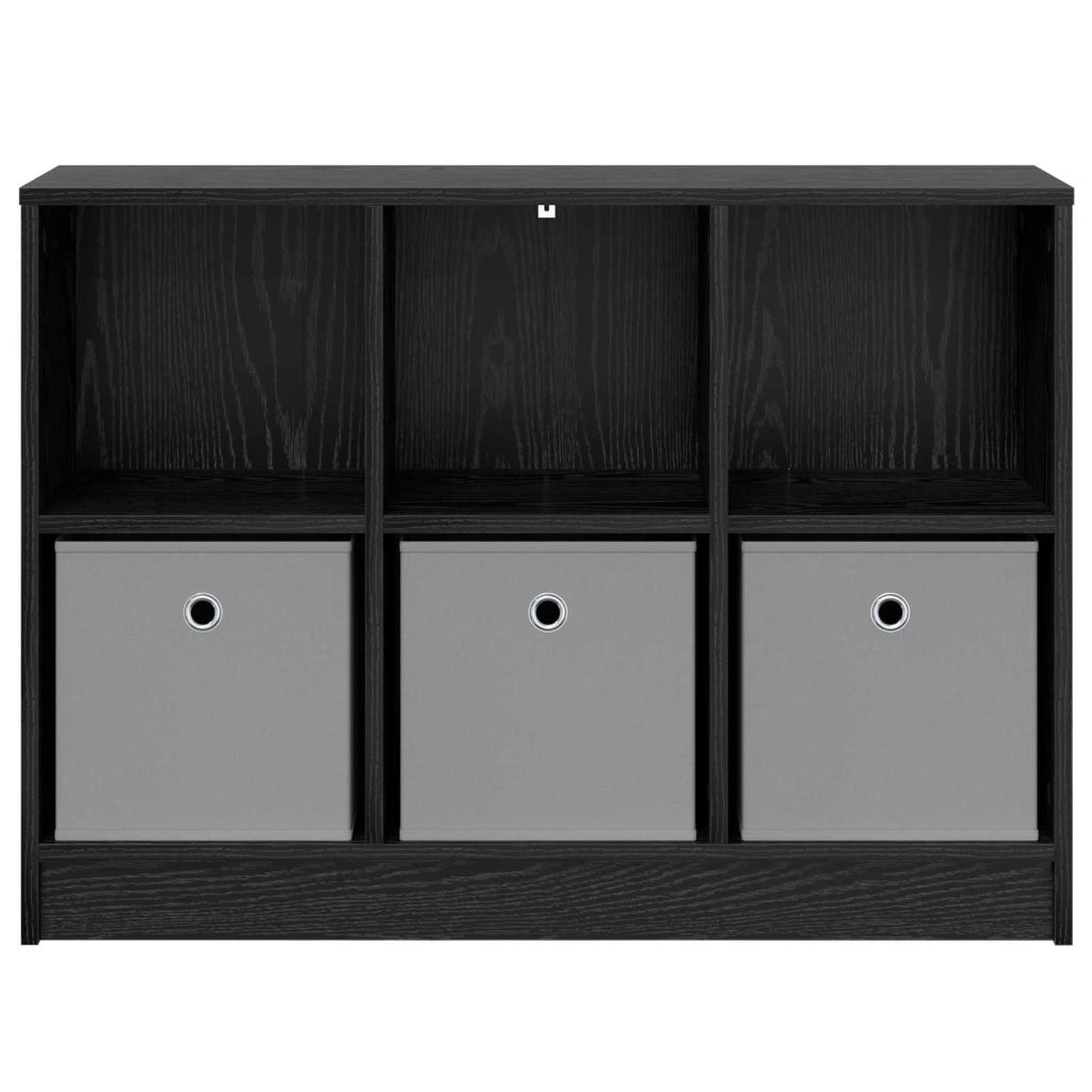 Credenza con cassetto Rovere Nero 88,5 x 27,5 x 63,5 cm 8000509