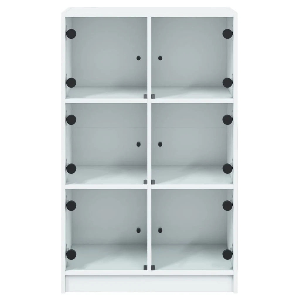 Buffet credenza cassettiera mobiletto mobile contenitore organizer cucina soggiorno salotto alto con ante 68 x 37 x 109 cm legno ingegnerizzato bianco 02_0032226