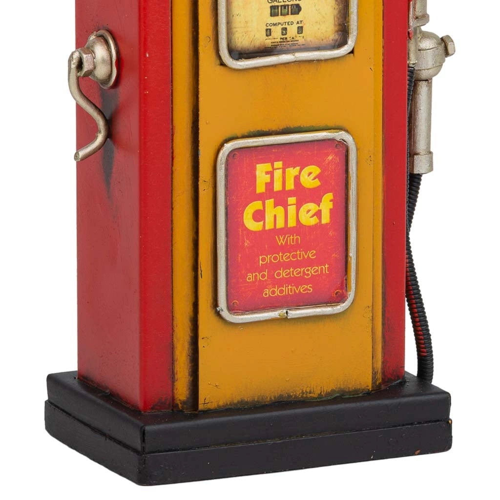 Dispenser salvadanaio in metallo marrone 12,5x7x25h