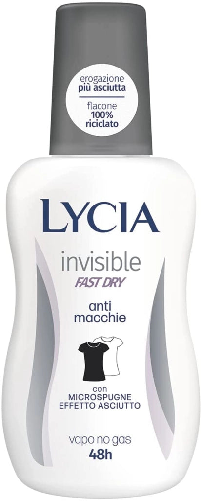 LYCIA DEODORANTE VAPO IN FORMATO DA 75 ML INVISIBLE FAST DRY