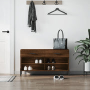 Panca Porta Scarpe Rovere Marrone 102x35x55cm Legno Multistratocod mxl 104855
