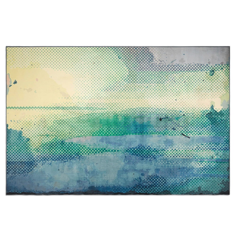 Tappeto tappetino Tessuto Multicolore 140 x 200 cm Pittura Ad Acquerello Astratta Moderna