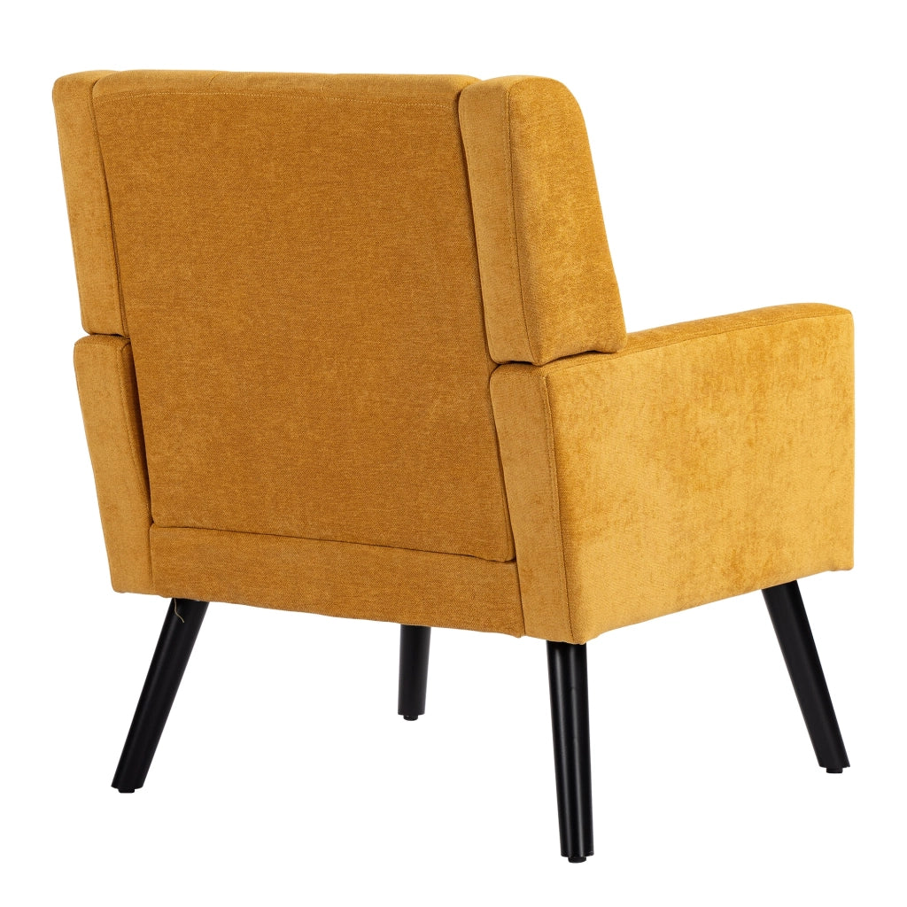Poltrona Imbottita in Velluto con Gambe in Legno ¨C MINIMAL ¨C Grigio