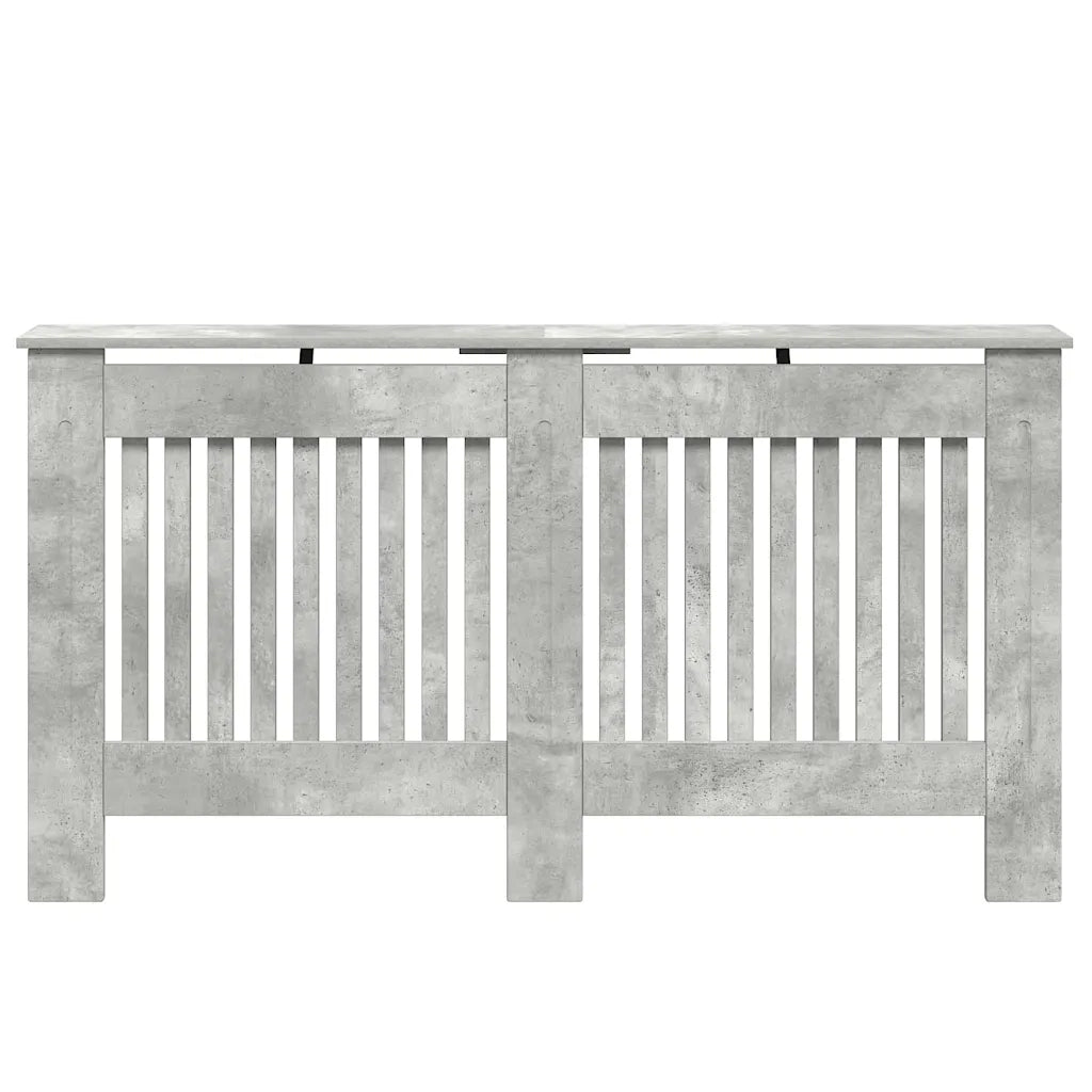 Copertura per radiatori Grigio cemento 152 x 19 x 81,5 cm 884083