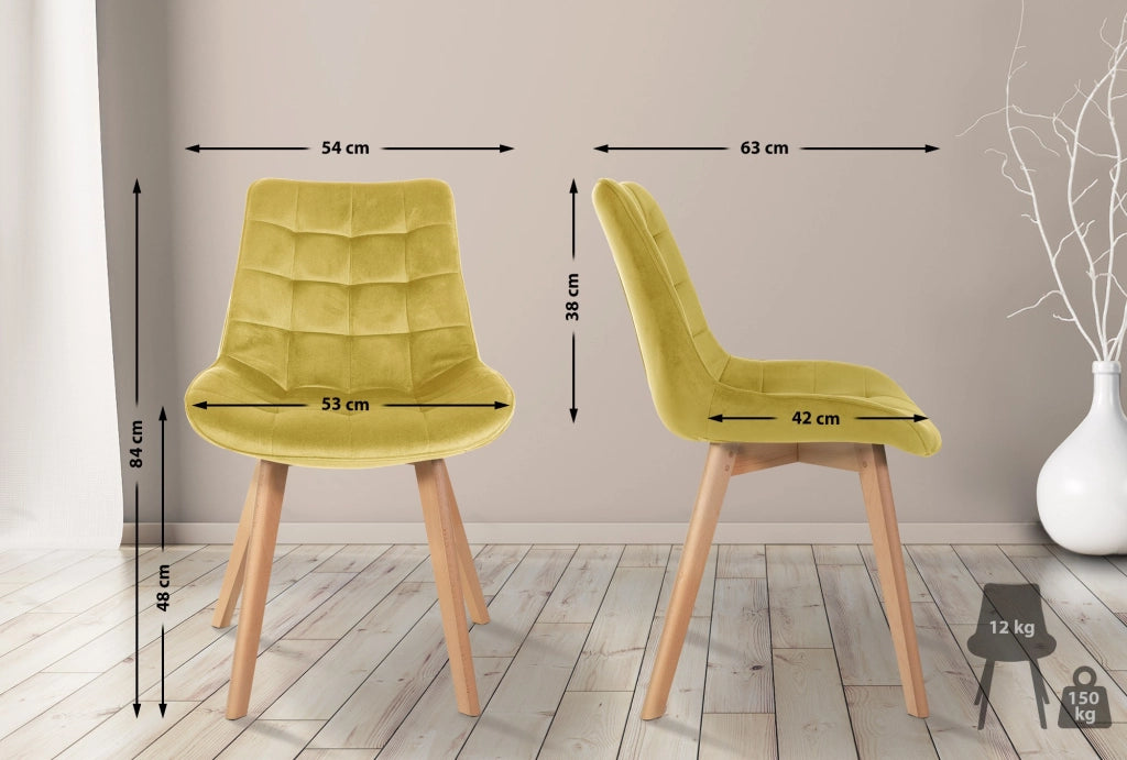 2er Set Stьhle Brook Samt