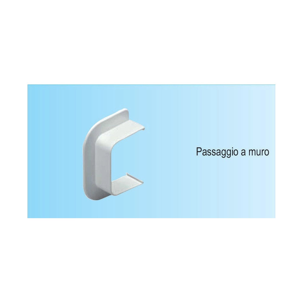 First profilfreddo 65x50mm passaggio a muro per canalina