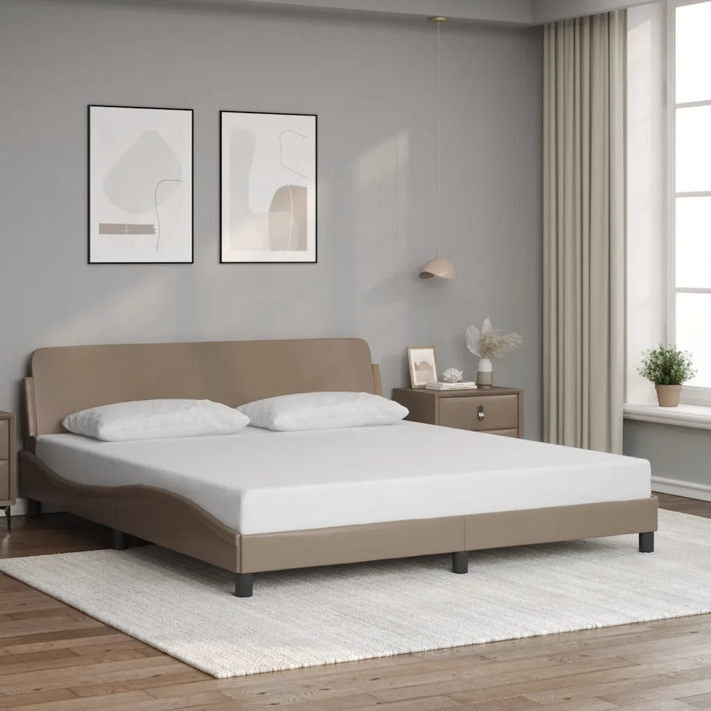 Giroletto con Testiera Cappuccino 180x200 cm in Similpellecod mxl 92376