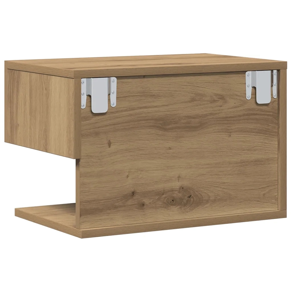 vidaXL Comodini a Muro 2 pz Rovere Artigianale