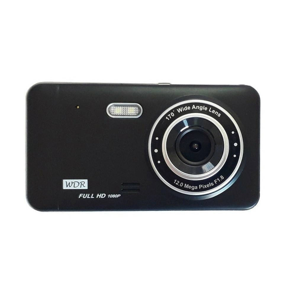 Trade Shop - Dvr Telecamera Videoregistratore Per Auto 2 Telecamere Hd Display 4" Gt19 -